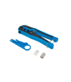 KIT LANBERG NETWORK CON CRIMPADORA Y STRIPPING, CONECTORES RJ45