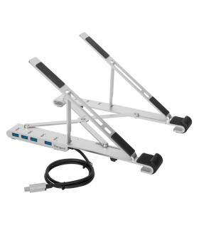 BASE PORTATIL TARGUS CON HUB INTEGRADO USB A X4 PLATA