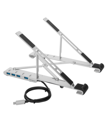 BASE PORTATIL TARGUS CON HUB INTEGRADO USB A X4 PLATA