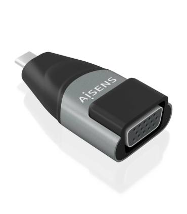 ADAPTADOR CONVERSOR AISENS ALUMINIO USB C M A VGA HDB15 H GRIS