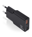 CARGADOR AISENS GAN ULTRA DELGADO 30W USB-C PD3.0 QC4.0 USB-A QC3.0