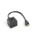 ADAPTADOR LANBERG HDMI MACHO HDMI HEMBRA X2 SPLITTER 20CM