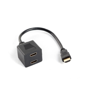 ADAPTADOR LANBERG HDMI MACHO HDMI HEMBRA X2 SPLITTER 20CM