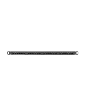 PATCH PANEL LANBERG CAT6 UTP 24 PUERTOS 05U RACK 19 NEGRO
