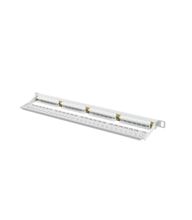 PATCH PANEL LANBERG CAT6 UTP 24 PUERTOS 05U RACK 19 GRIS