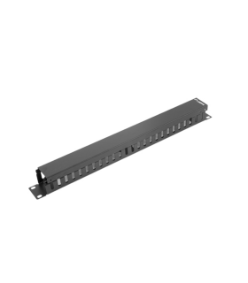 ORGANIZADOR DE CABLES LANBERG METALICO 1U TIPO A RACK 19 NEGRO