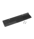 PANEL CEPILLO PARA ENTRADA CABLE RACK 19 NEGRO