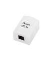 ROSETA DE SUPERFICIE LANBERG CAT.5E UTP 1X TOMA RJ45 BLANCO