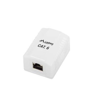 ROSETA DE SUPERFICIE LANBERG CAT6 FTP 1X TOMA RJ45 BLANCO
