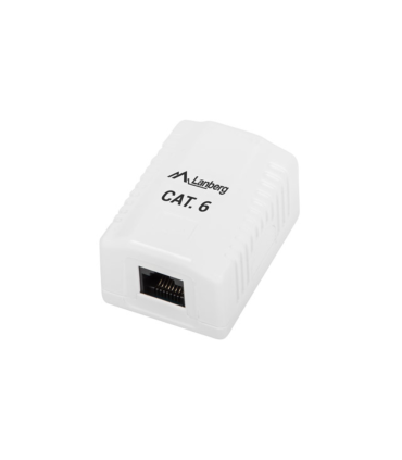 ROSETA DE SUPERFICIE LANBERG CAT6 UTP 1X TOMA RJ45 BLANCO