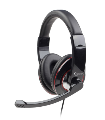 AURICULARES GEMBIRD MHS 001 NEGRO MICROFONO ALAMBRICO