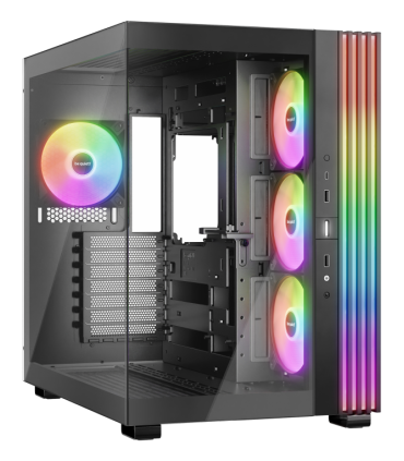 CAJA BEQUIET LIGHT BASE 600 LX ATX 4 VENTX 140MM SIN FUENTE ARGB NEGRO
