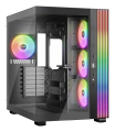CAJA BEQUIET LIGHT BASE 600 LX ATX 4 VENTX 140MM SIN FUENTE ARGB NEGRO