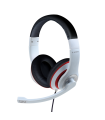 AURICULARES GEMBIRD MHS-03-WTRDBK BLANCO NEGRO ROJO MICROFONO ALAMBRICO JACK