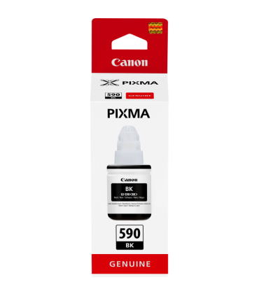Botella de Tinta Original Canon GI 590 Negra