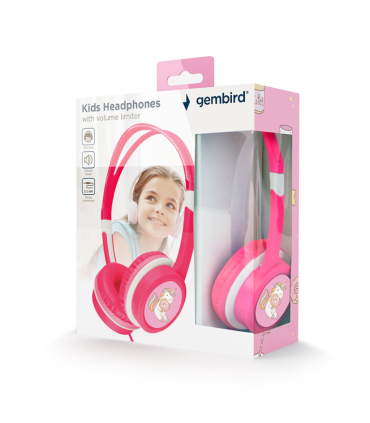 AURICULARES GEMBIRD MHP JR PK INFANTIL ROSA ALAMBRICO JACK 35MM