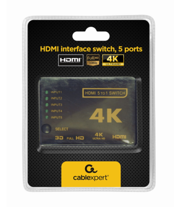 SWITCH HDMI GEMBIRD 5 PUERTOS