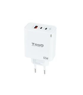 CARGADOR DE PARED TOOQ GAN 2USB C PD USB A QC 65W