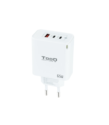 CARGADOR DE PARED TOOQ GAN 2USB C PD USB A QC 65W
