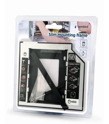 BASTIDOR GEMBIRD HD SATA 25 A 525 SLIM PC DVD RW 95MM