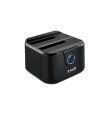 DOCK TOOQ TQDS-802B 2xSATA 2,5"/3,5" USB 3.0, CLONE OTB NEGRO