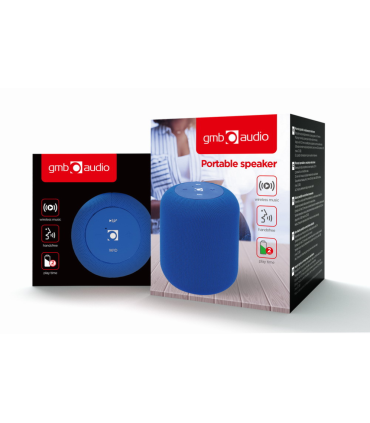 ALTAVOZ PORTATIL GEMBIRD 5W BLUETOOTH CON MICRO AZUL