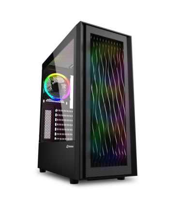 CAJA ATX SHARKOON RGB WAVE 2XUSB30 RGB SIN FUENTE NEGRO
