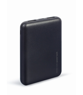POWERBANK GEMBIRD 5000mAh 1x microUSB A 2x USB A NEGRO