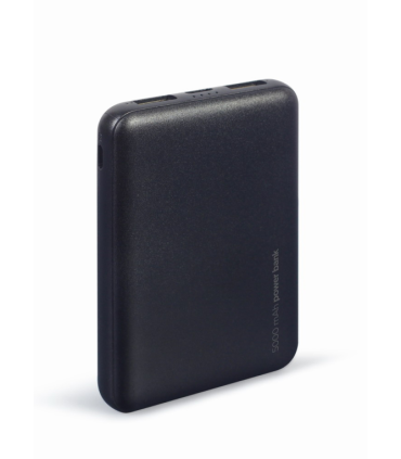 POWERBANK GEMBIRD 5000mAh 1x microUSB A 2x USB A NEGRO