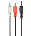 CABLE AUDIO GEMBIRD CONECTOR 3,5MM A RCA 1,5M