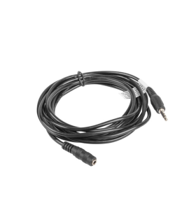 CABLE ESTEREO LANBERG JACK 35 MM MACHO JACK 35MM HEMBRA 3M NEGRO