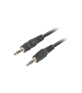 CABLE ESTEREO LANBERG JACK 35MM MACHO JACK 35MM MACHO 12M NEGRO