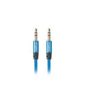 CABLE ESTEREO LANBERG JACK 35MM MACHO JACK 35MM MACHO 1M AZUL