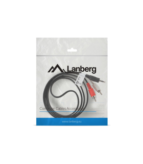 CABLE ESTEREO LANBERG JACK 35MM 2X RCA MACHO 15M