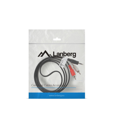 CABLE ESTEREO LANBERG JACK 35MM 2X RCA MACHO 15M