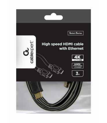 CABLE HDMI GEMBIRD MACHO MACHO 4K ALTA VELOCIDAD 3M SELECT SERIES
