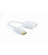 CABLE ADAPTADOR GEMBIRD DISPLAYPORT A DVI MACHO HEMBRA BLANCO