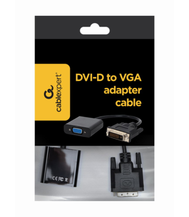 CABLE ADAPTADOR GEMBIRD DVI D MACHO A VGA HEMBRA 15 PINES