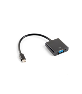 ADAPTADOR LANBERG MINIDISPLAYPORT MACHO VGA HEMBRA 20CM NEGRO