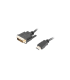 CABLE HDMI LANBERG MACHO DVI MACHO 241 18M DUAL LINK GOLD 4K