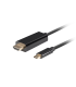 CABLE USB C A HDMI LANBERG MACHO MACHO 4K 60HZ 3M NEGRO