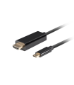 CABLE USB-C A HDMI LANBERG MACHO/MACHO 4K 60HZ 3M NEGRO
