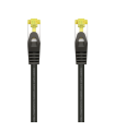 CABLE RED AISENS LATIGUILLO RJ45 LSZH CAT.7 SFTP PIMF 25CM NEGRO