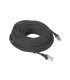 CABLE RED LANBERG LATIGUILLO CAT6 UTP 20M NEGRO FLUKE PASSED