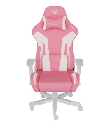 SILLA GAMING GENESIS NITRO 710 GASLIFT 4 150KG ROSA BLANCO
