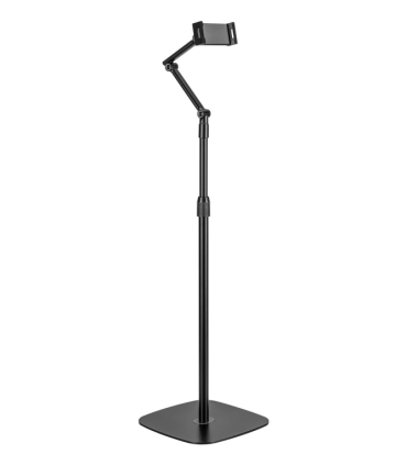 SOPORTE AISENS SUELO UNIVERSAL AJUSTABLE 3 PIVOTES TABLET NEGRO