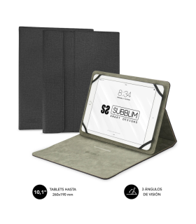 FUNDA TABLET SUBBLIM CLEVER STAND TABLET CASE 101 BLACK