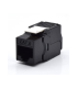 CAT 6 MODULO KEYSTONE SIN BLINDAJE TOOLFREE COLOR NEGRO