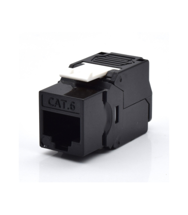 CAT 6 MODULO KEYSTONE SIN BLINDAJE TOOLFREE COLOR NEGRO