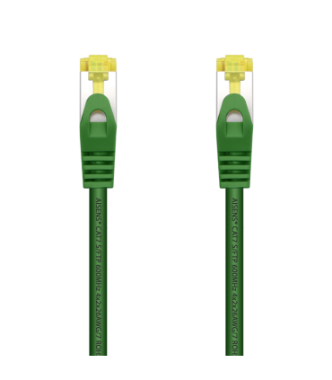 CABLE RED AISENS LATIGUILLO RJ45 LSZH CAT7 SFTP PIMF 25CM VERDE